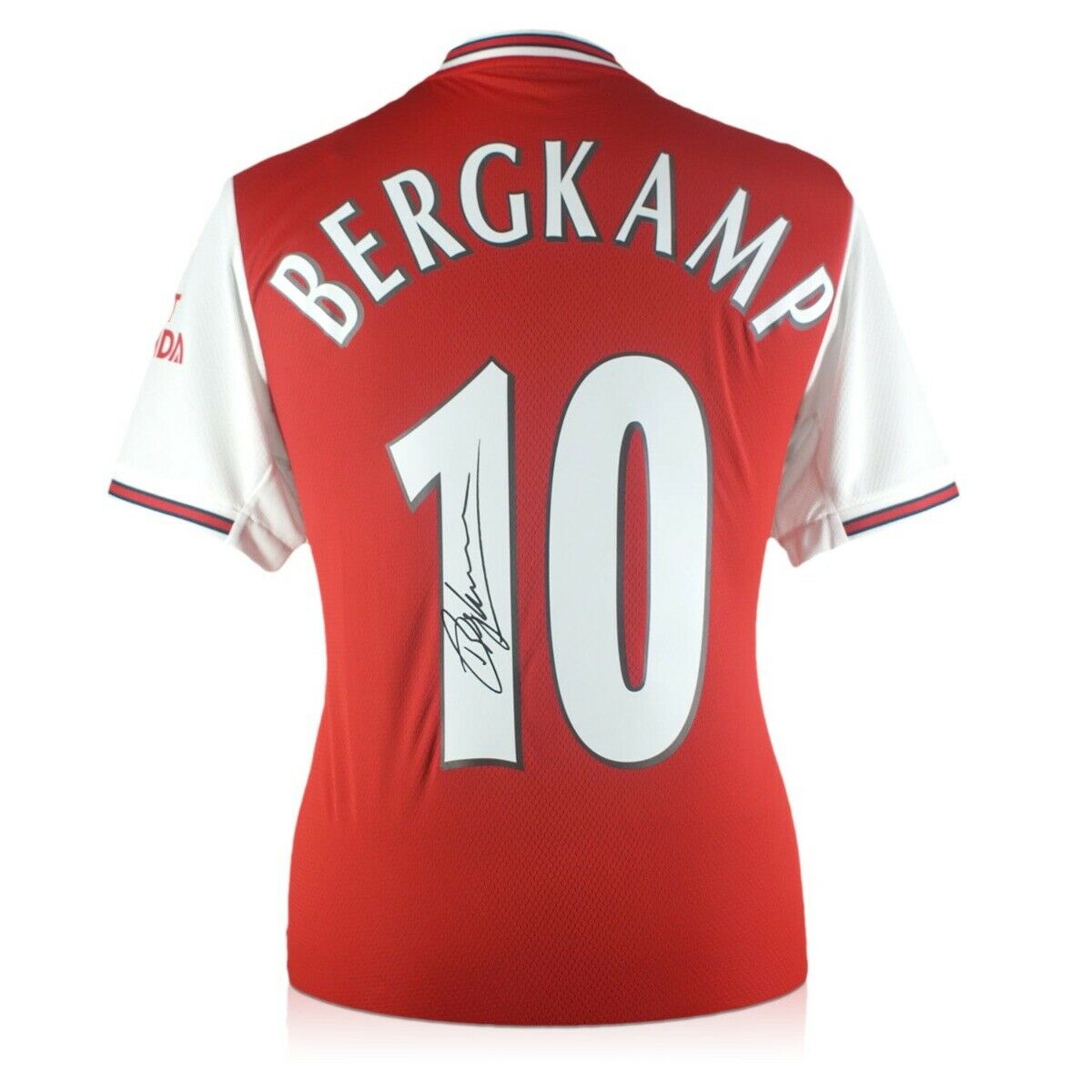 Dennis Bergkamp Signed Arsenal Jersey