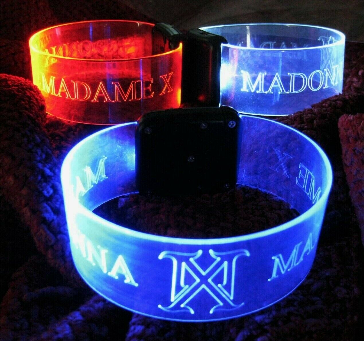 Madonna Madame X Light Up Bracelet Red Crave Blue Medellin White I Rise Promo