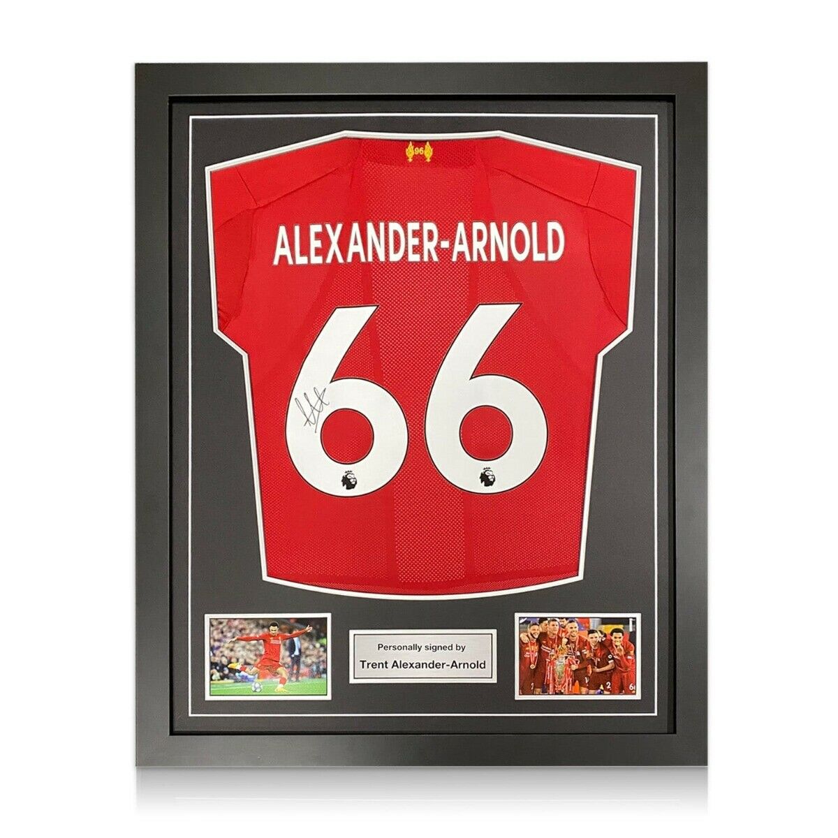 Trent Alexander-arnold Signed Liverpool 2019-20 Jersey. Standard Frame