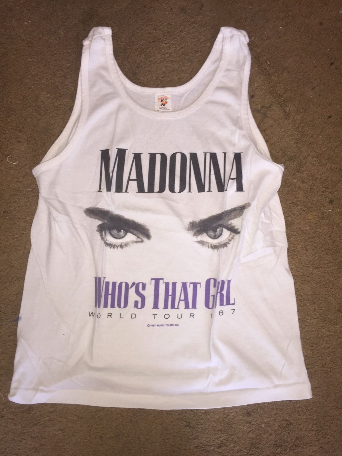 Madonna Who's That Girl 1987 Tour Tank Top