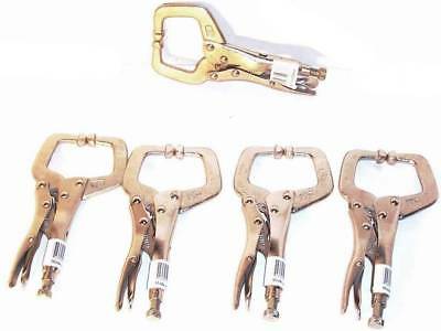 6" Locking C Clamp With Regular Tip | Welding Locking Pliers Clamp Tools 5 Pcs